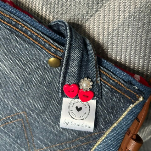 Unique Design Handcrafted Bag Purse Handbag Made From Upcycled Jeans And Fabrics