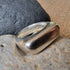 Chunky Sterling Silver Lozenge shaped Signet ring Size R