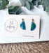 Ocean Dream Collection - Small Semi Circle Polymer Clay Earrings