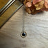 Lovely Black Enamel Circle Necklace