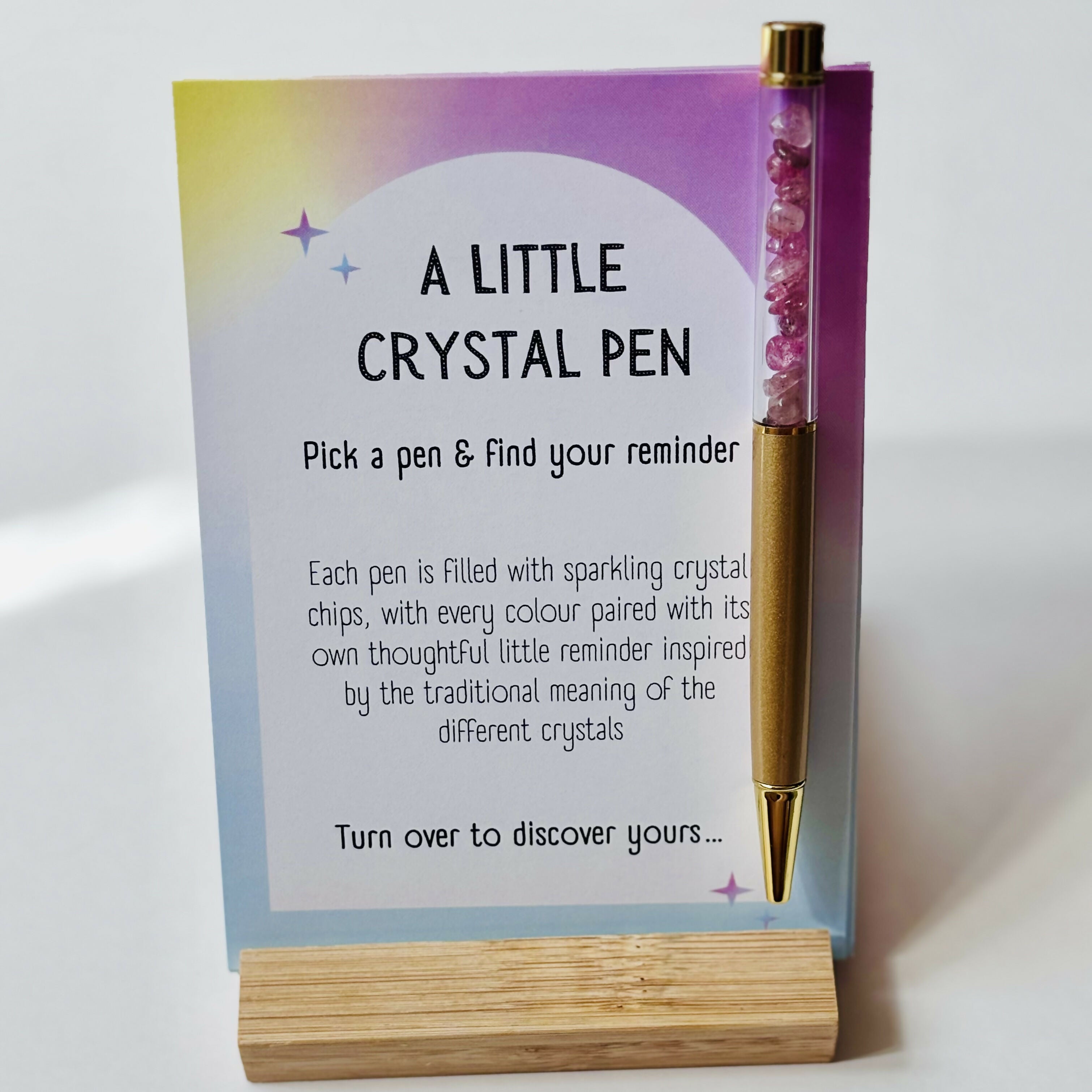 A Little Crystal Pen - Balance (Rainbow Tourmaline)
