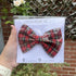 Red Tartan Dog Bow Tie