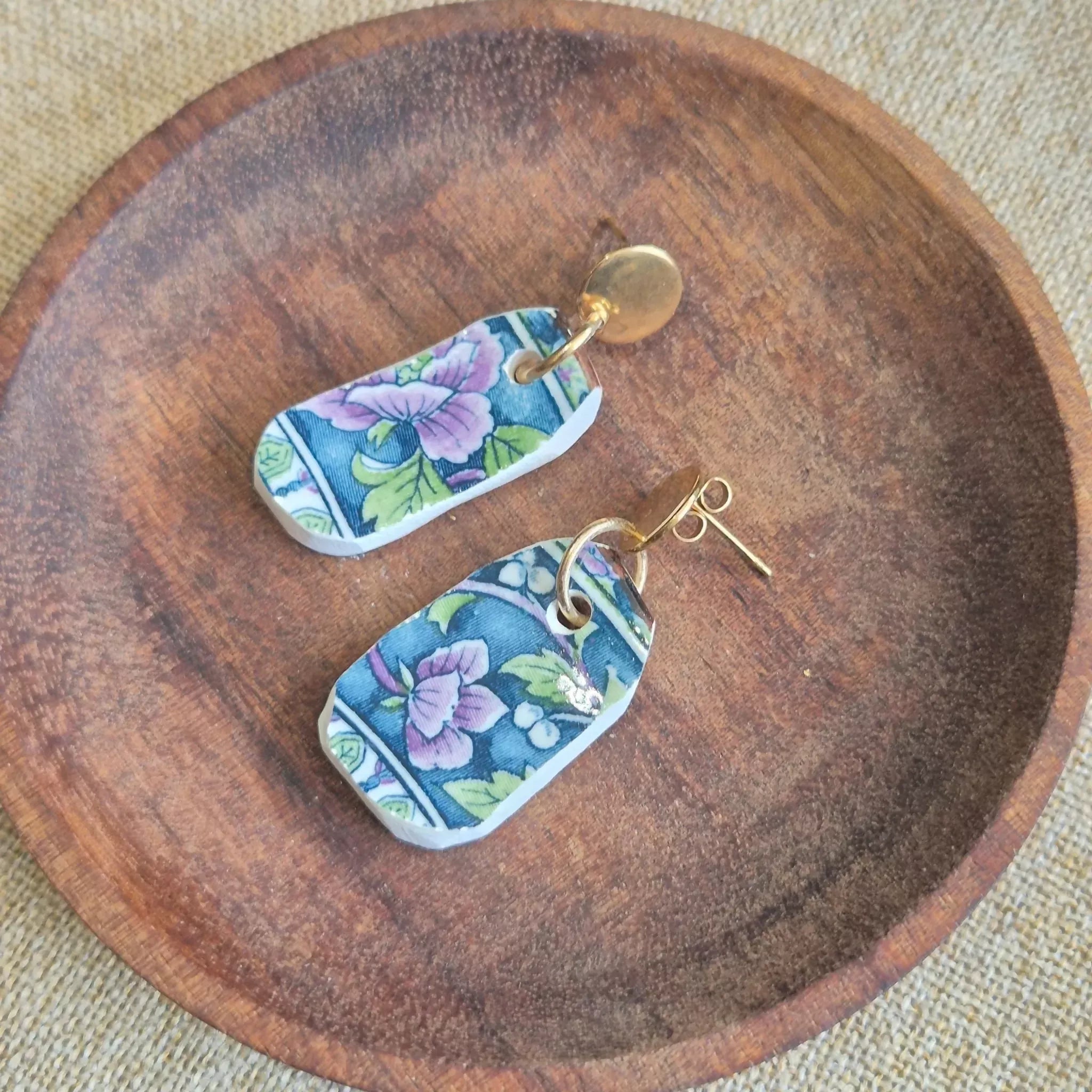 Recycled Ceramic Earring