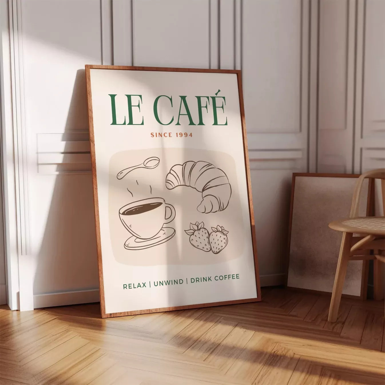 LE CAFE WALL ART PRINT