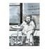 Café Reader Art Print | Monochrome Watercolour Portrait Print
