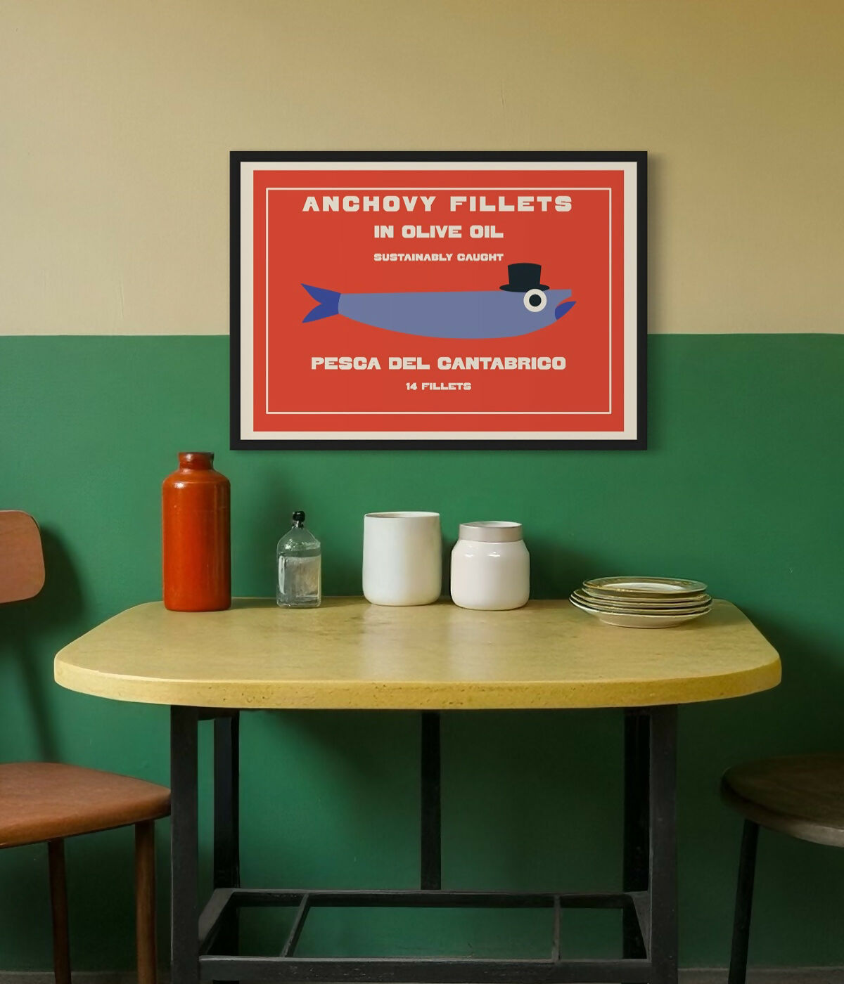 Anchovies Tinned Fish Kitchen Print