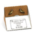 Gold Finch Stud Earrings