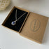 Sodalite Drop Necklace, Sterling Silver