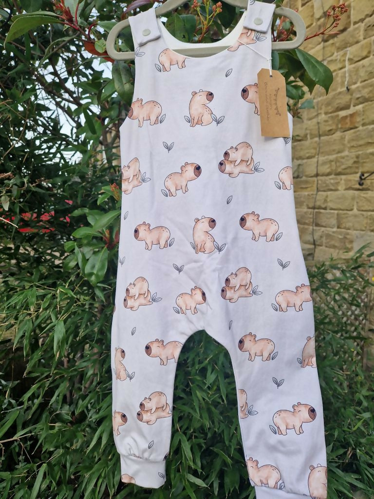 CAPYBARA (OLIVE) ROMPER 2-3 years
