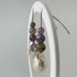 HEALING CRYSTAL & STERLING SILVER THIRD EYE CHAKRA EARRINGS WITH BAROQUE PEARLS