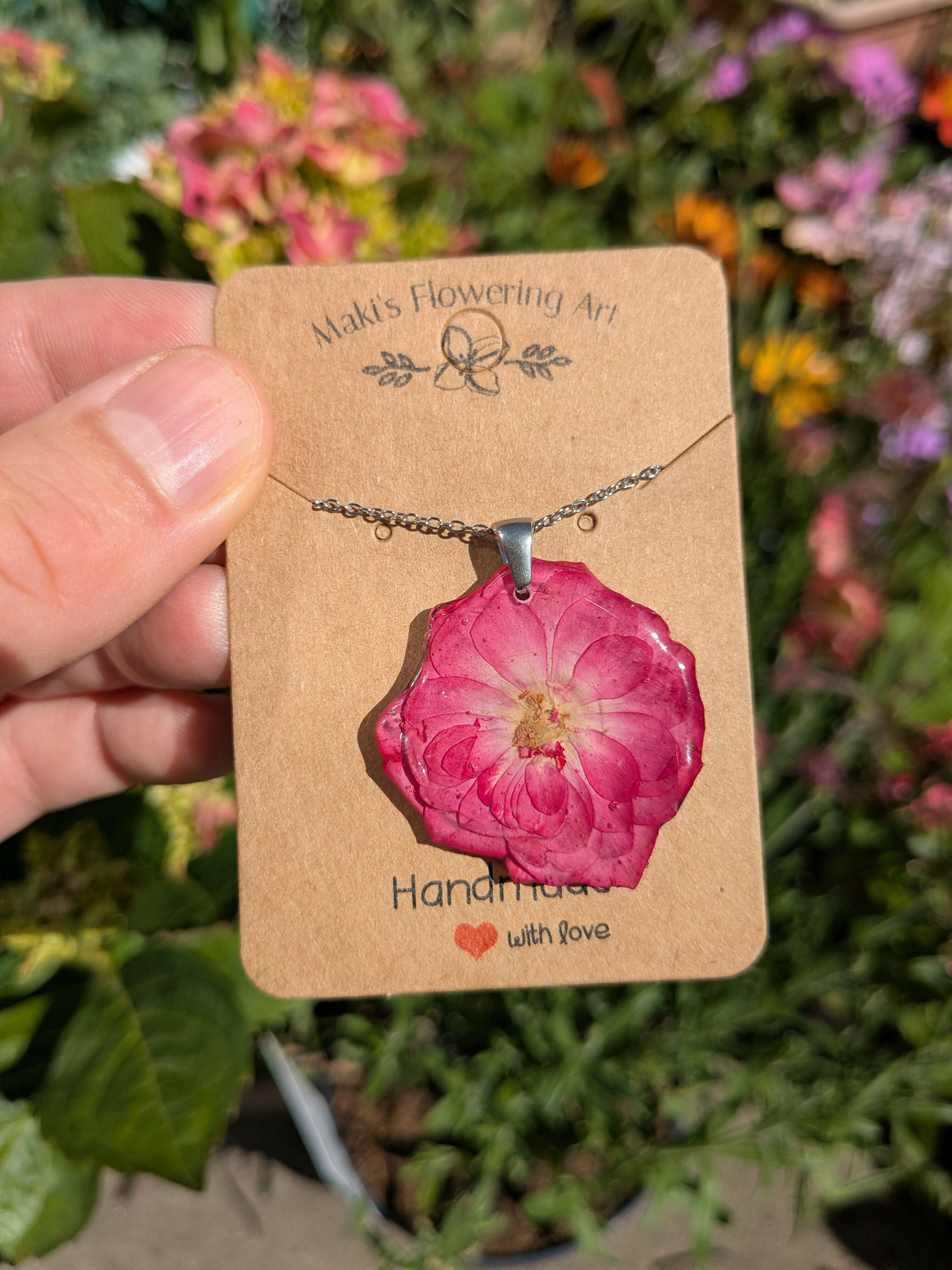 REAL ROSE NECKLACE