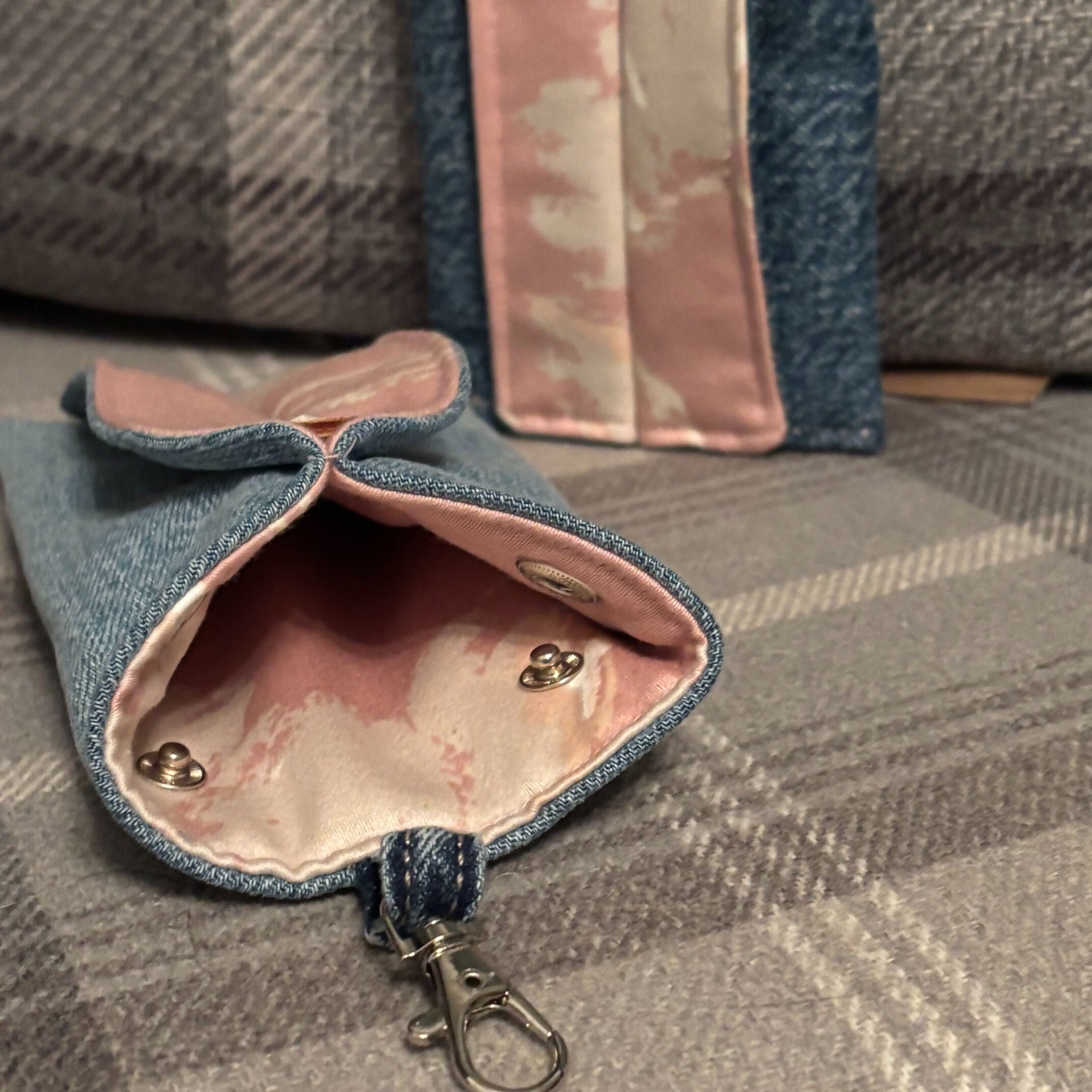 Unique Handcrafted Denim Glasses Or Phone Case
