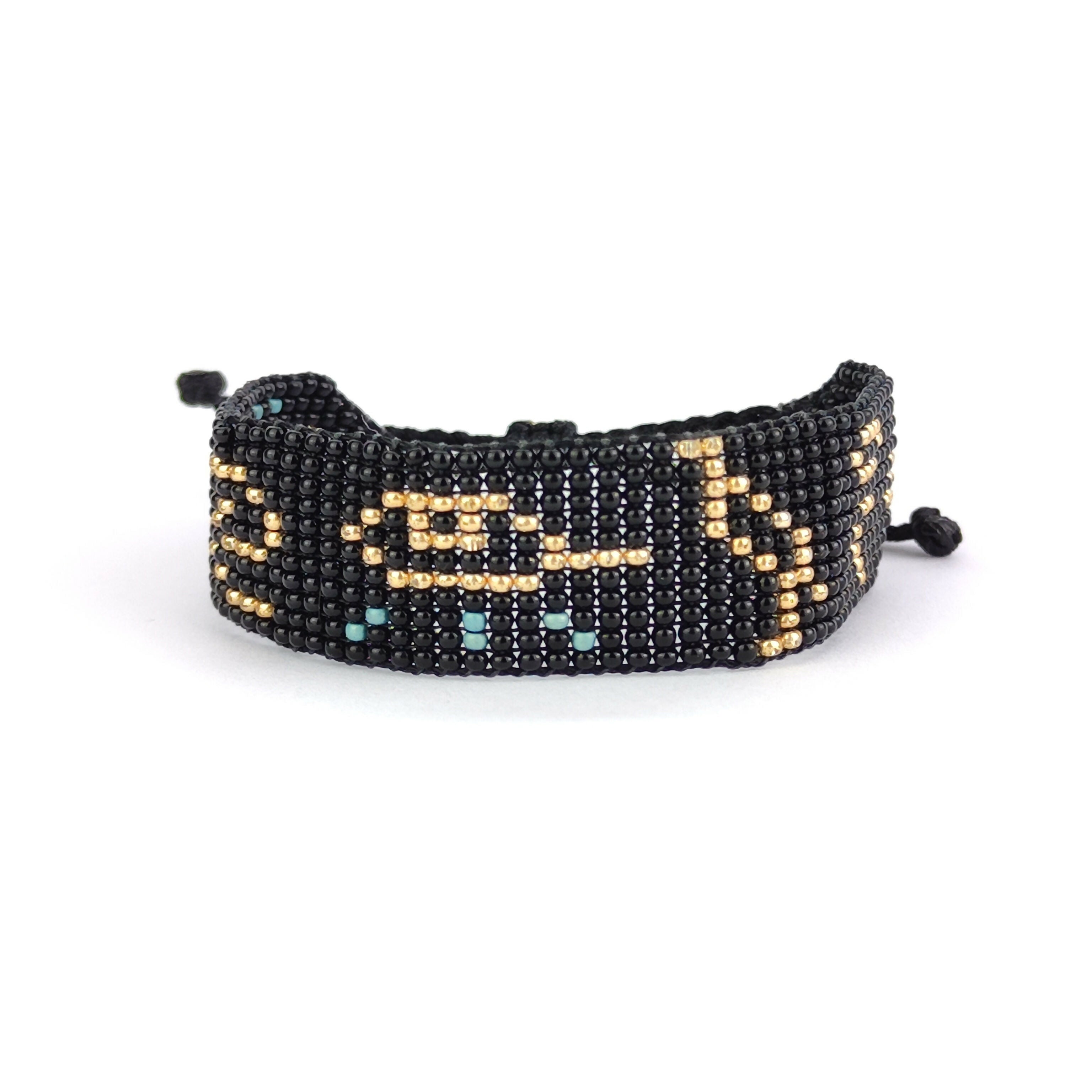 Bead Loom Bracelet - Hieroglyphics Design