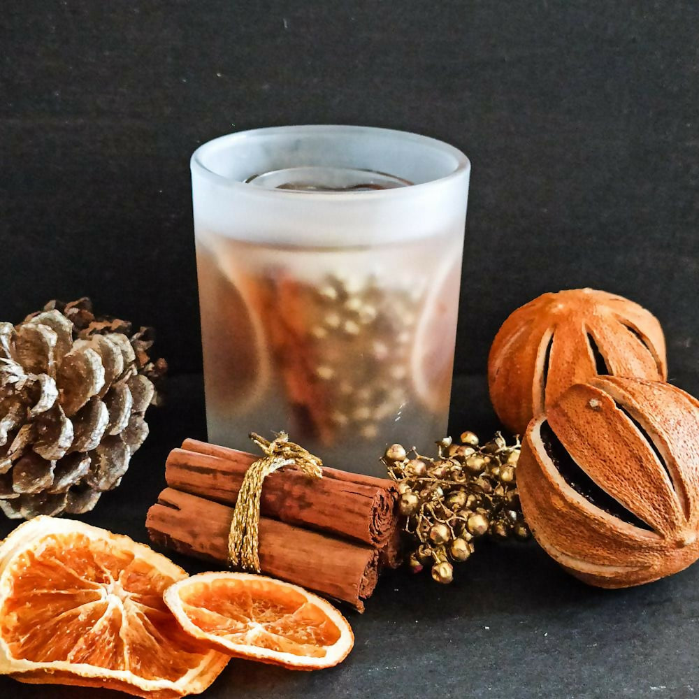 Frosted Orange & Spice Festive Candle