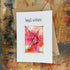 Abstract Sparkle Star Best Wishes Card in Pink