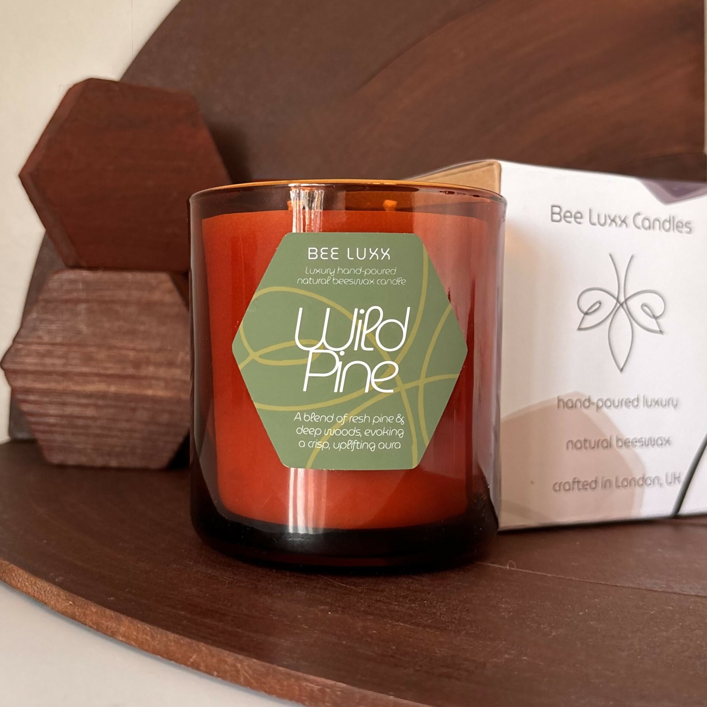 Wild Pine - Scented 100% Beeswax Candle