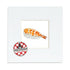4” x 4” Mini Mounted Giclée Print of Prawn Nigiri