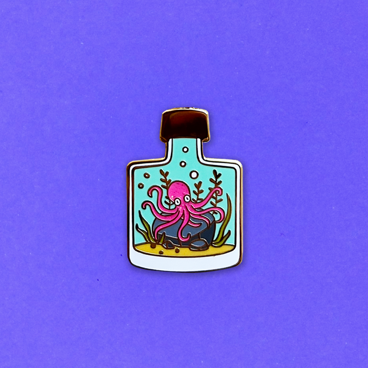 Pin Plain Background Octopus