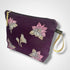 Purple Lotus Flower Linen Women’s Makeup Bag