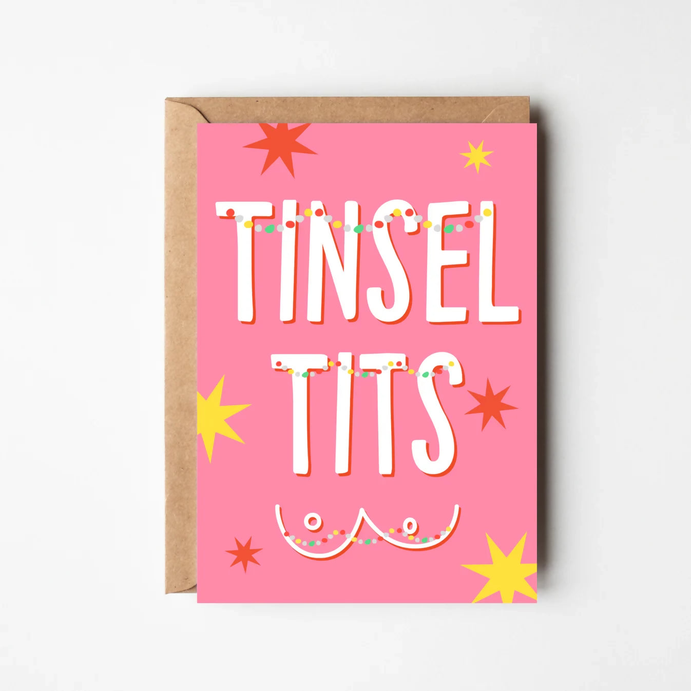 TINSEL TITS CHRISTMAS GREETINGS CARD