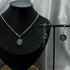 Zebra Print Necklace & Earrings Set
