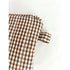 Brown Gingham Quilted Coin Purse / Card Holder