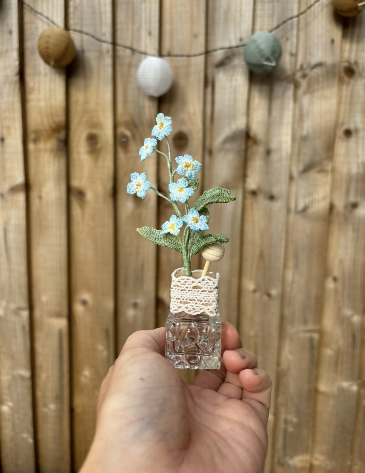 Forget Me Not Flower Car Air Freshener