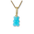 Sugar Coated Gummy Bear Pendant in Bubblegum Blue