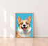 Corgie Brown and White Dog Art Print