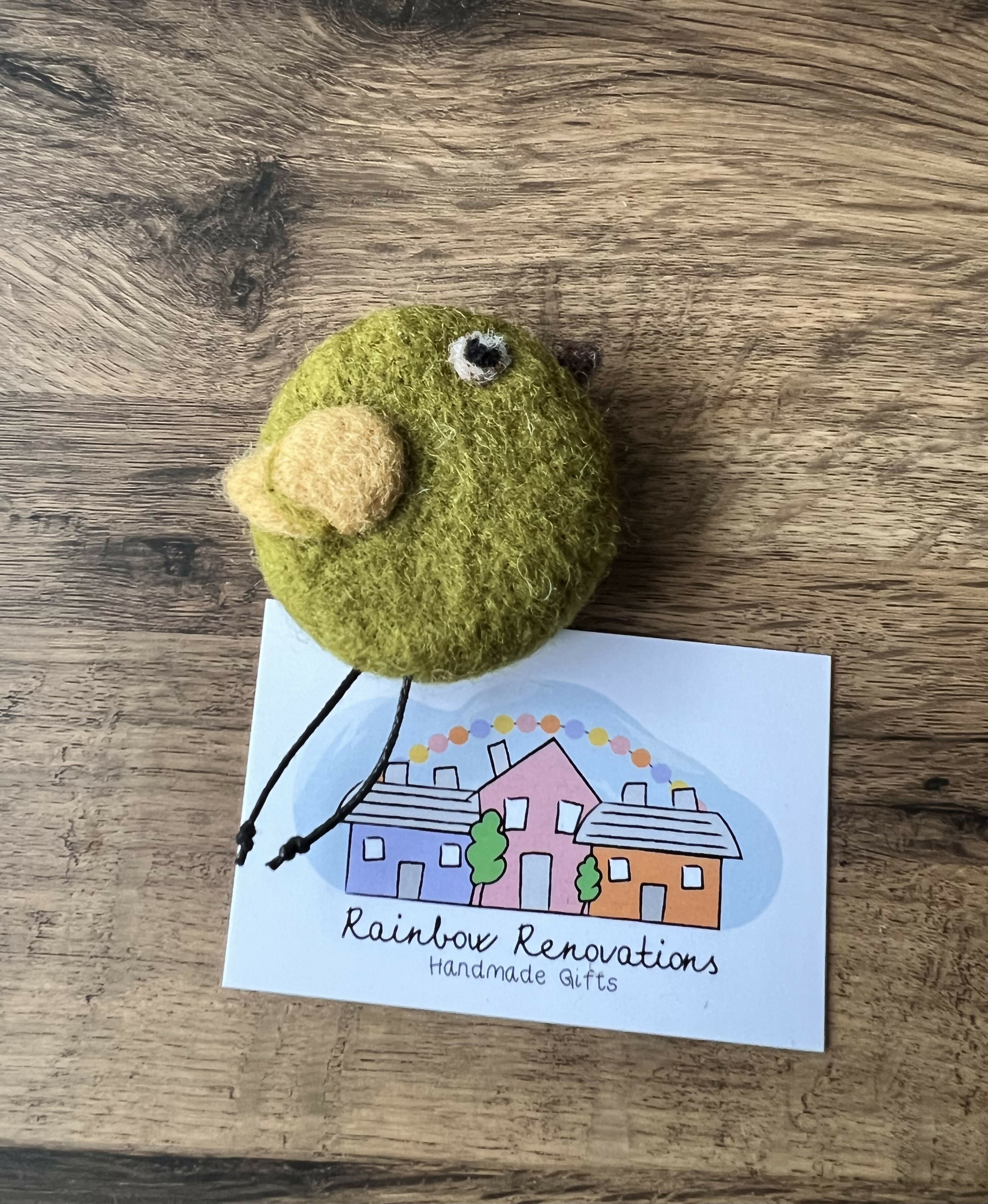 Felted Bird Magnet