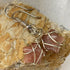 Handmade Sterling Silver Peach Moonstone With Sunstone Star Earrings