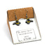 Bumble Bee Dangle Earrings
