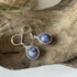 Sodalite Drop Earrings, Sterling Silver