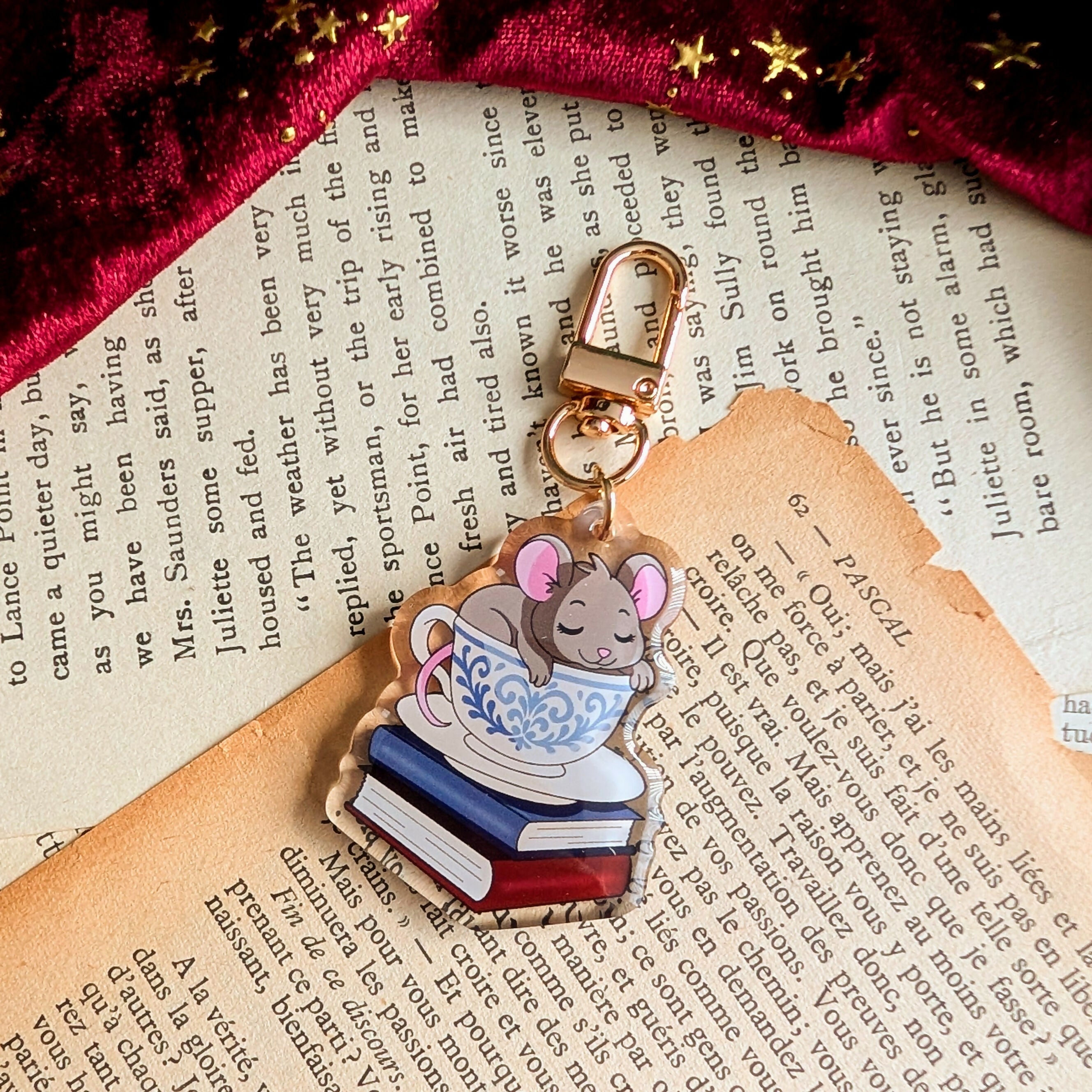Doris The Sleeping Mouse Keyring