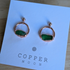 Seaglass Moon Earrings