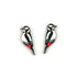 Spotted Woodpecker Stud Earrings