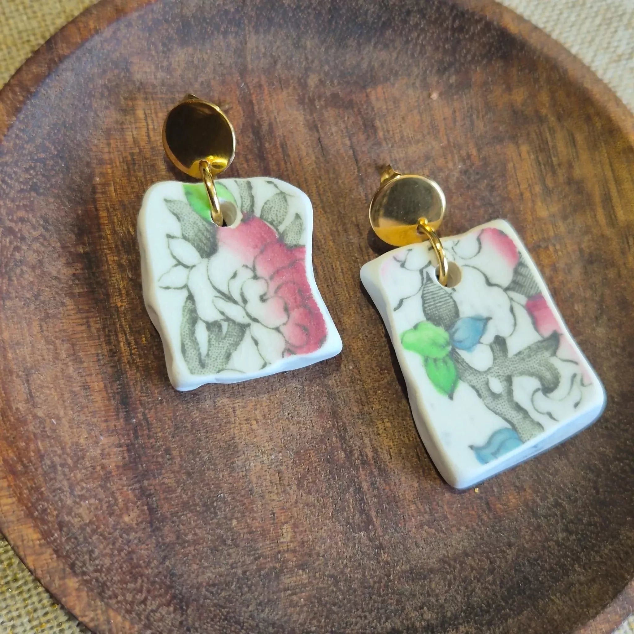 Recycled Ceramic Earring
