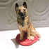 Ceramic belgian tervuren sheepdog sculpture