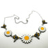 Daisies and Bees Necklace