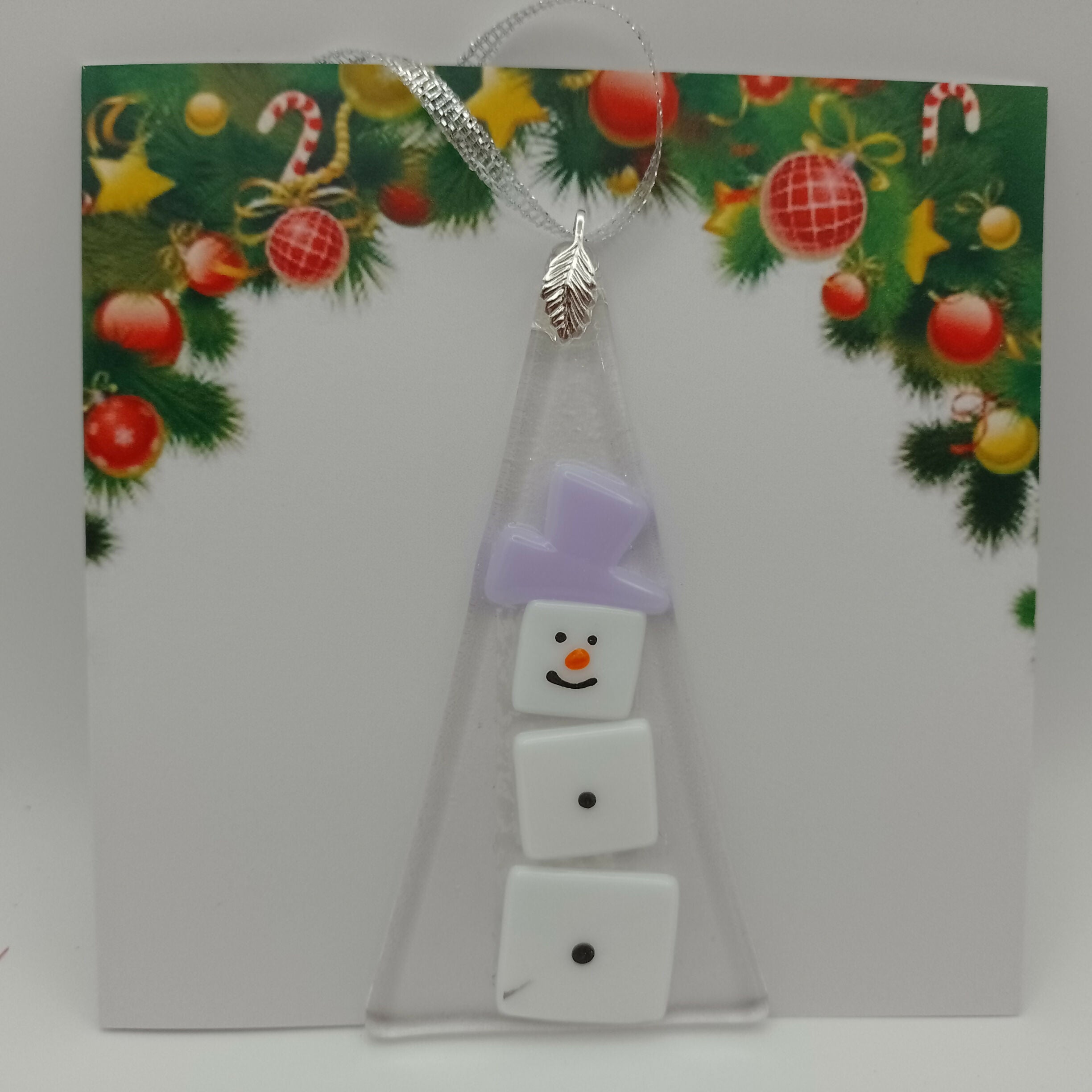 Fused Glass Christmas Card