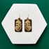 Janine Brown Polymer Clay & Gold Abstract Face Statement Earrings