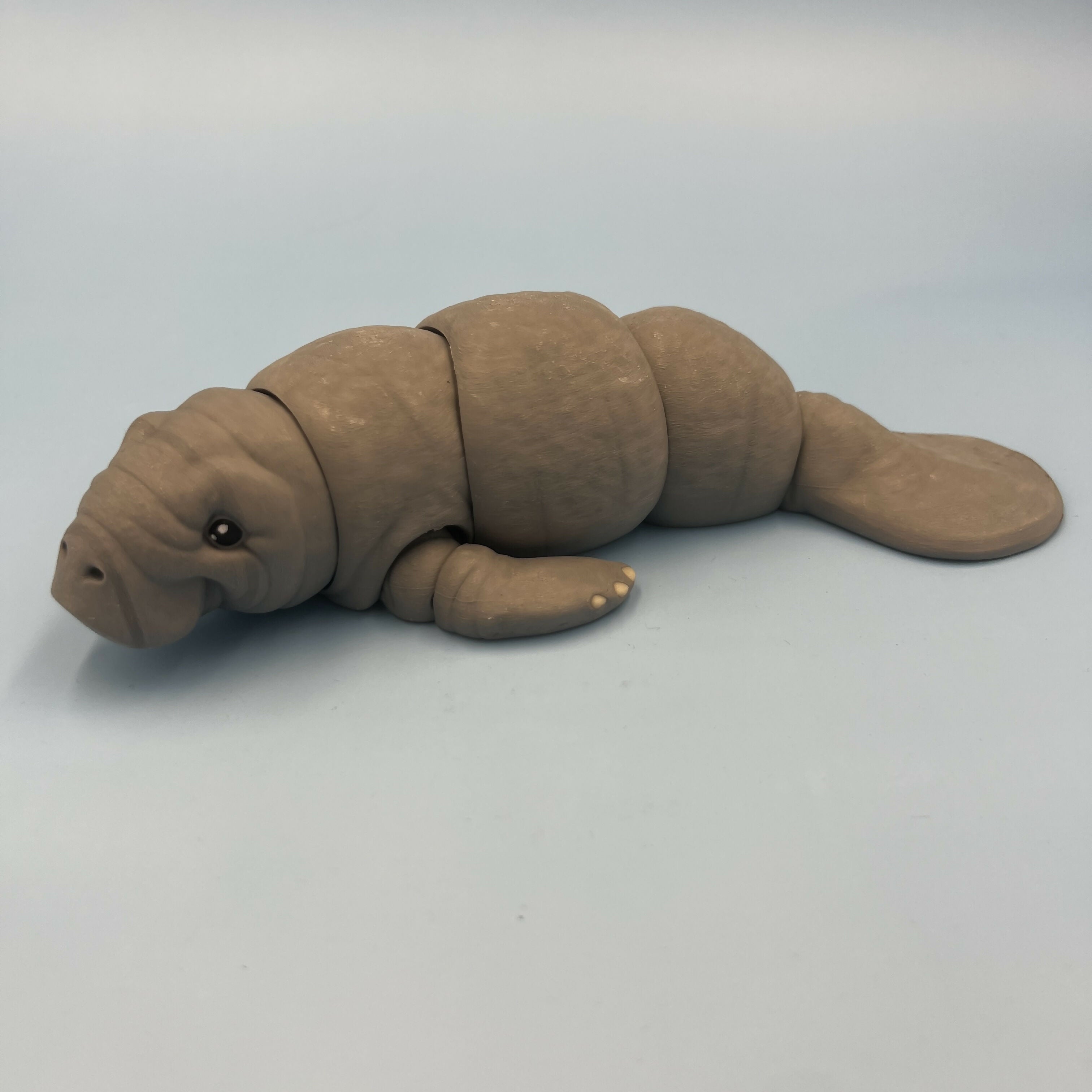 3D Printed MEDIUM: Articulated Sensory Fidget Animals friends Manatee 14.5cm