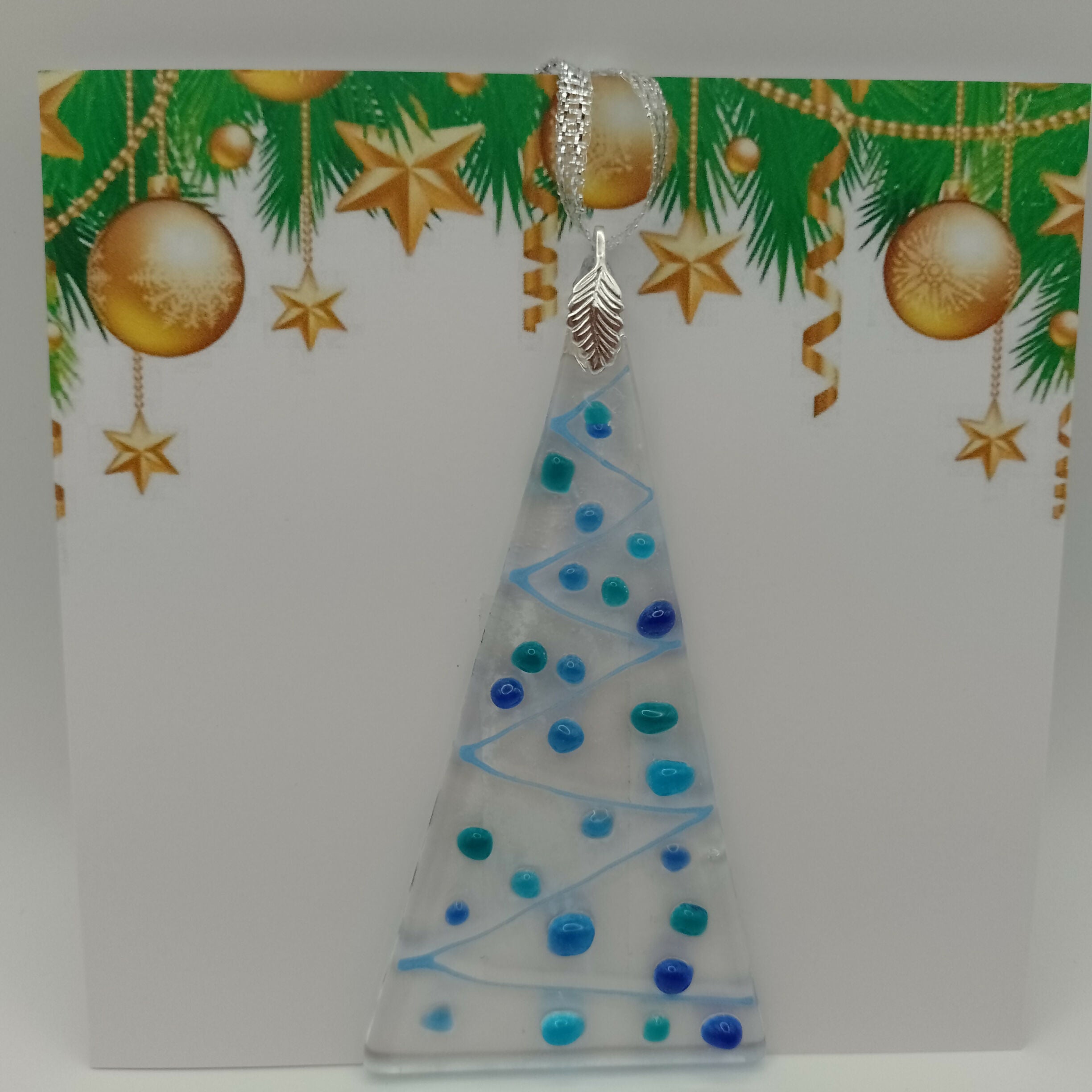 Fused Glass Christmas Card