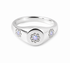 Sterling Silver Opal Signet Ring