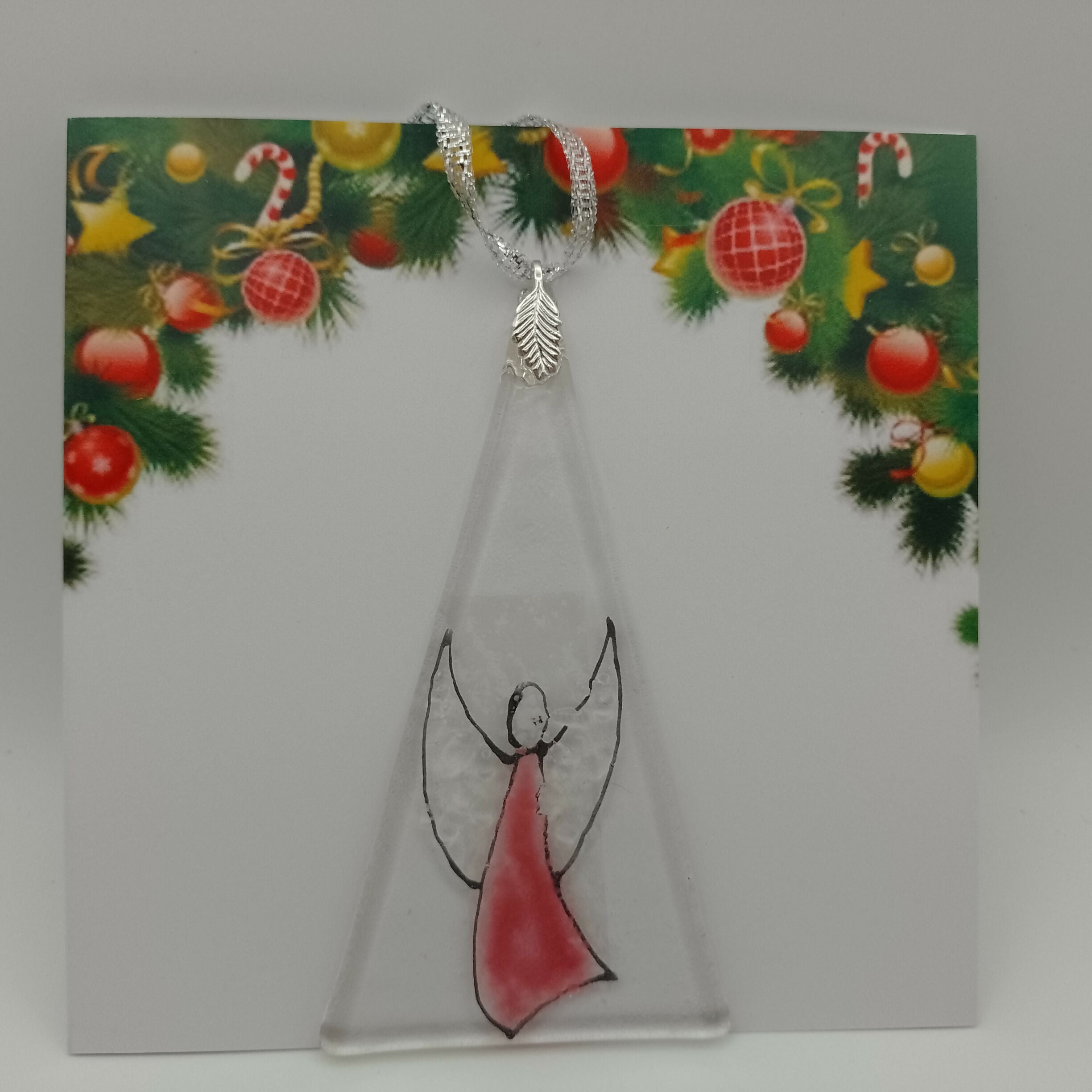 Fused Glass Christmas Card