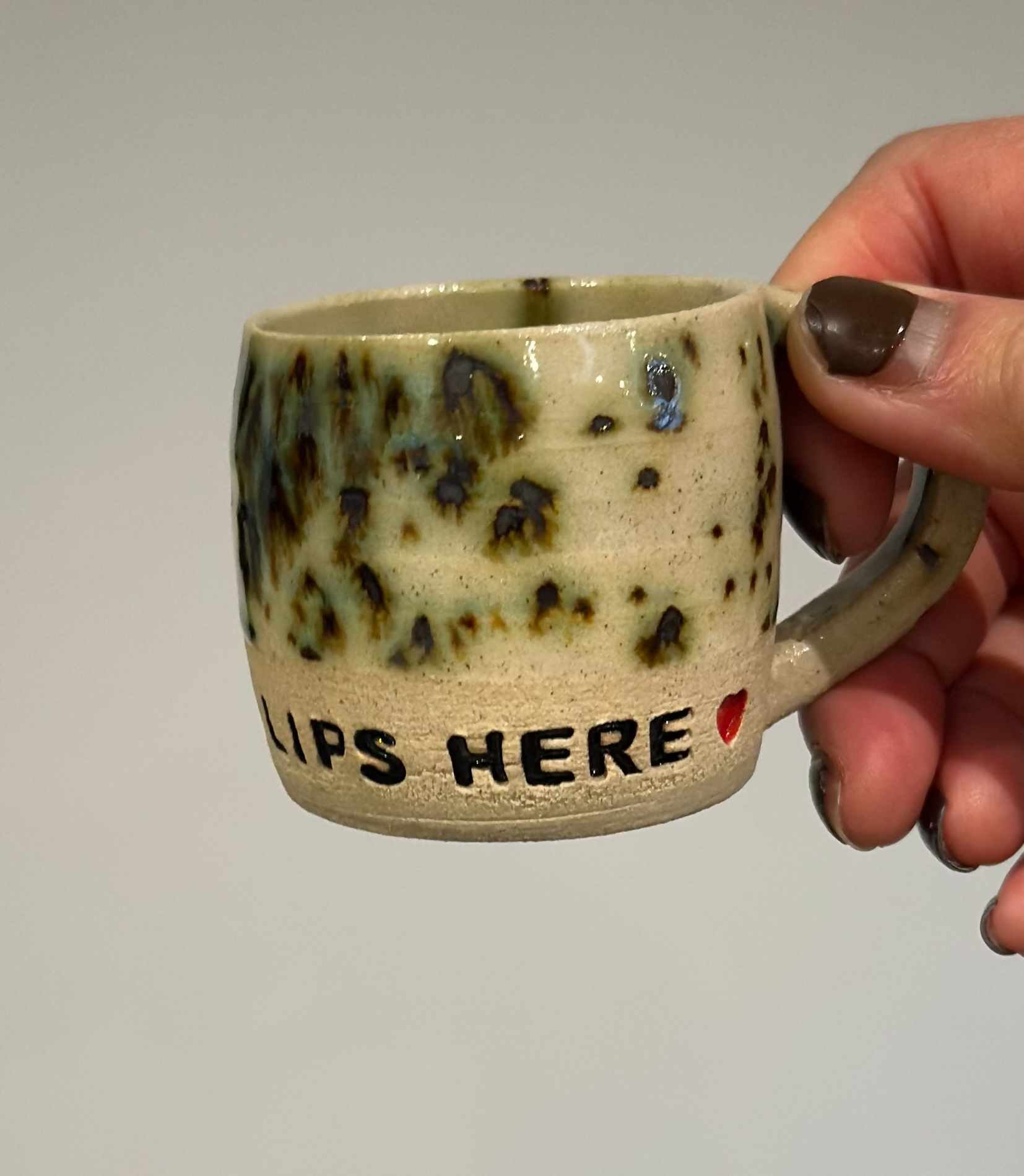 ESPRESSO CUP LIPS HERE