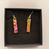 Orange, Purple and Pink Bubble Earrings