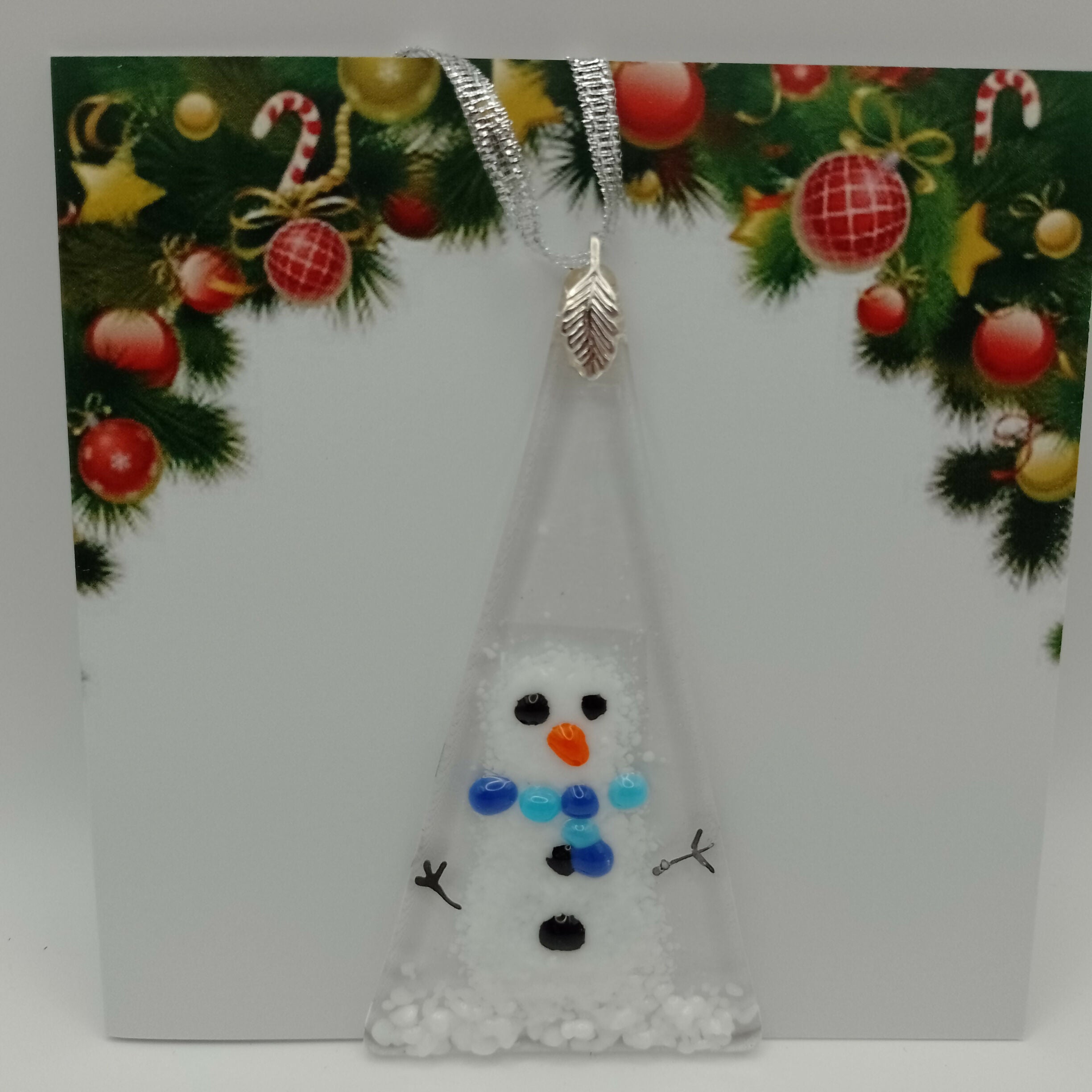 Fused Glass Christmas Card