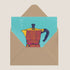 Colourful Moka Pot - Greeting Card
