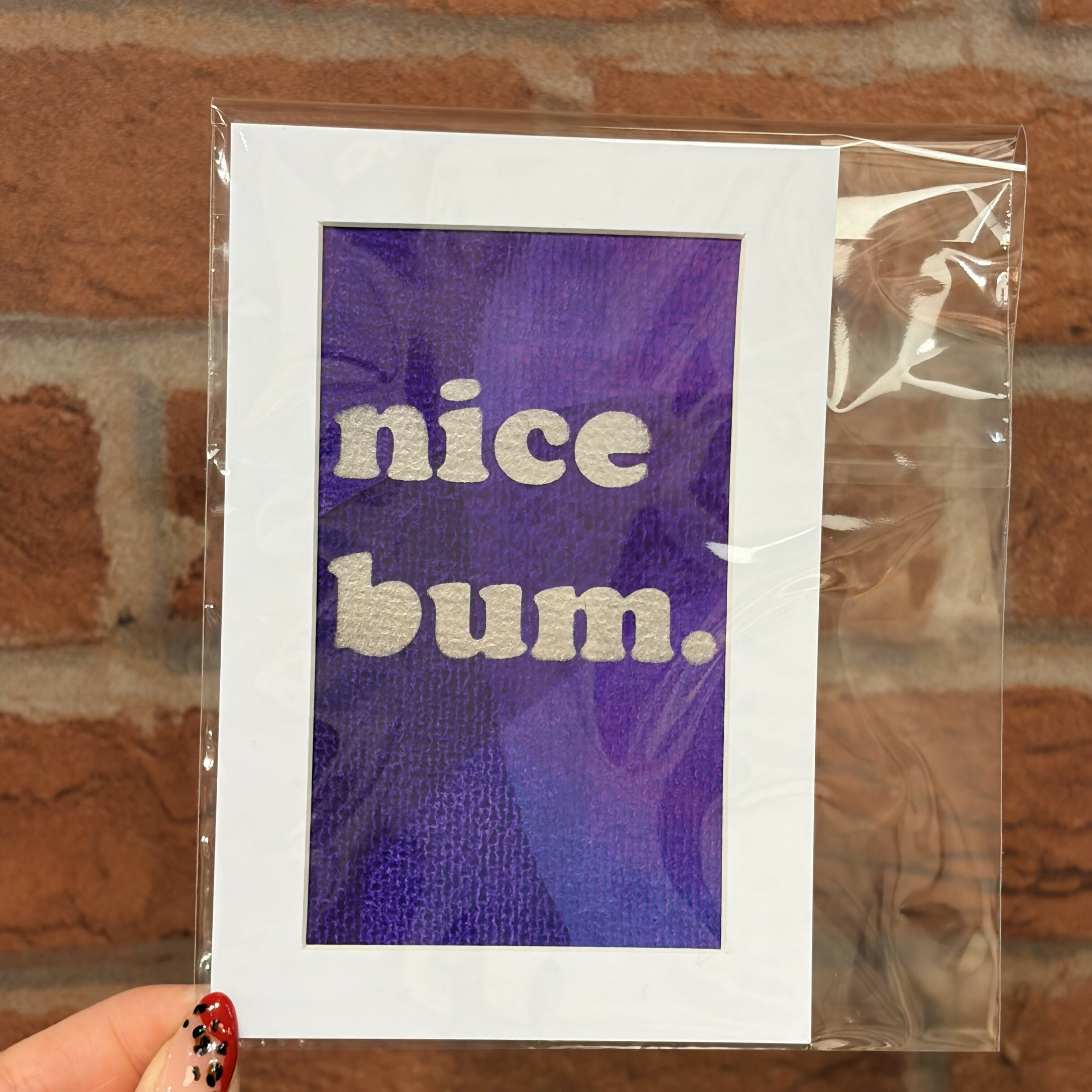 Nice Bum - Small Mini Print 10cm x 15cm